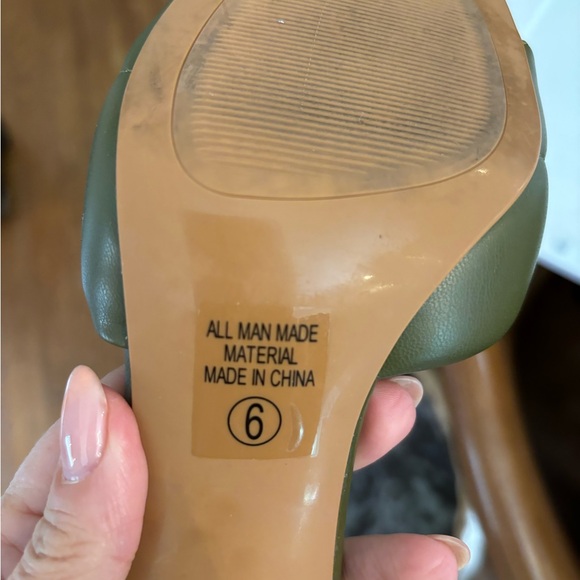 Olive Green Soda Sandals - Picture 5 of 5